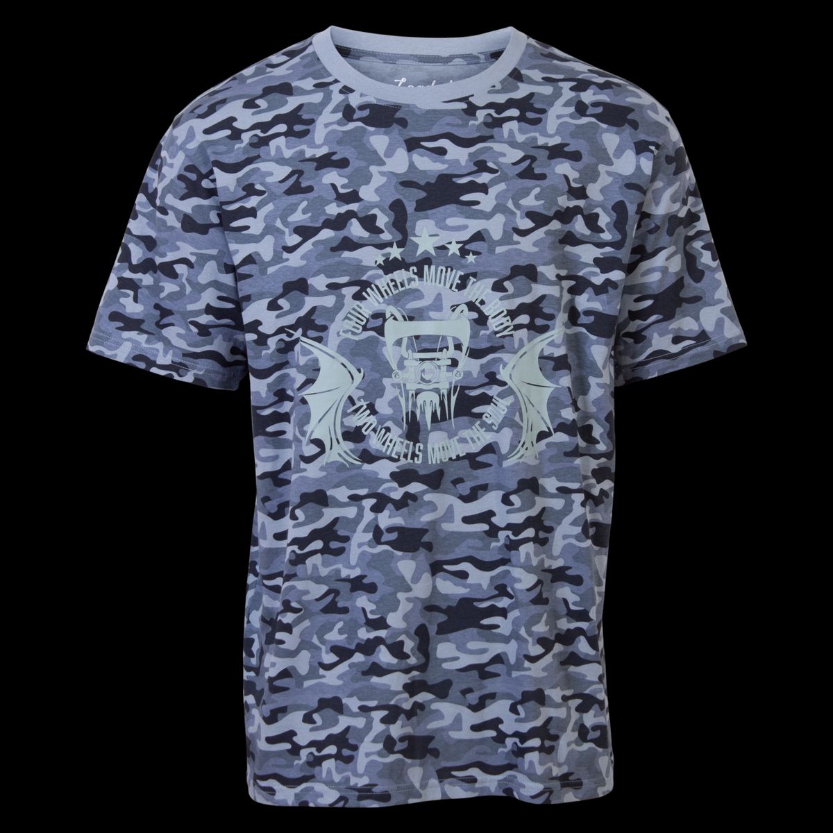 Loaded Mass Herre T-shirt - P21 AOP Denim Camou - L