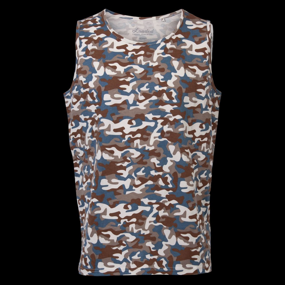 Loaded Mass Herre Tanktop - P8 Aop Coronet Blue - 3XL