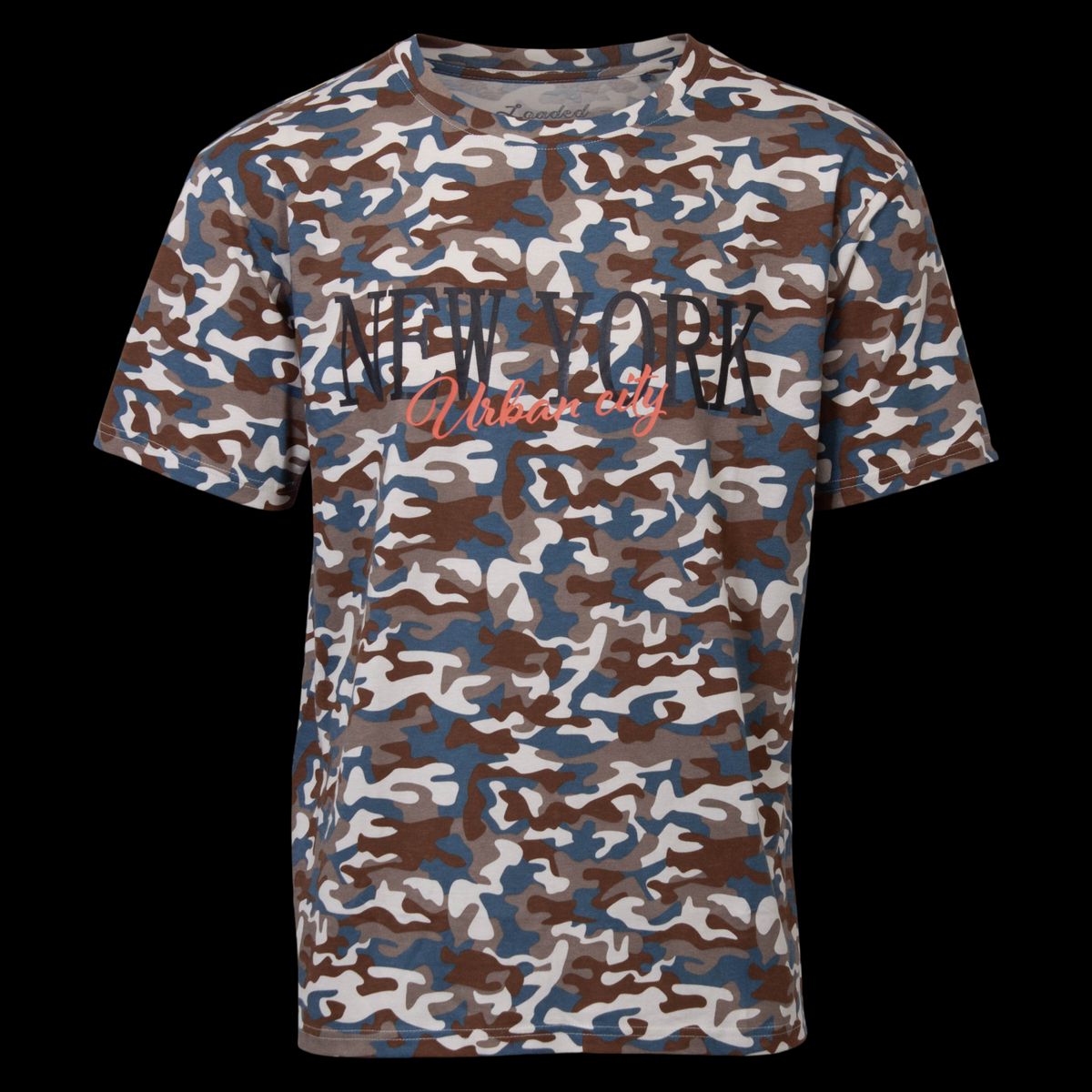 Loaded Sass Herre T-shirt - P2 Aop Coronet Blue - 3XL