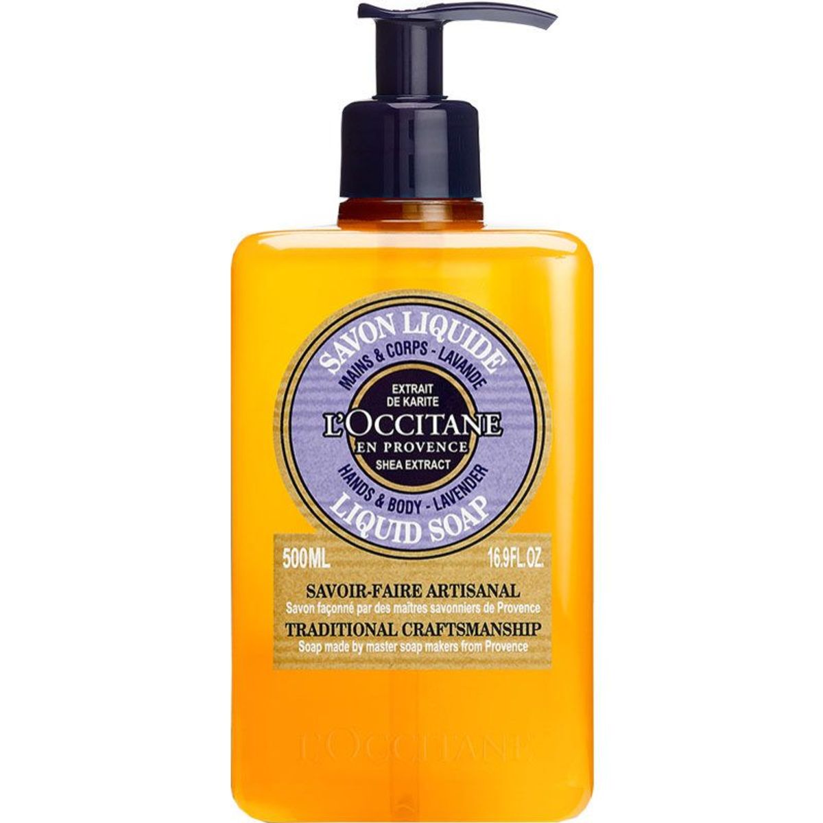 L'Occitane Shea Hand & Body Liquid Soap 500 ml - Lavender