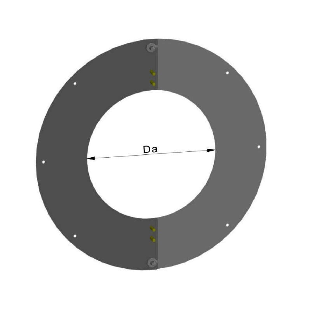 Loftkrave 2-delt Bred Kant Ø150 0-45 Grader - 0-10 °