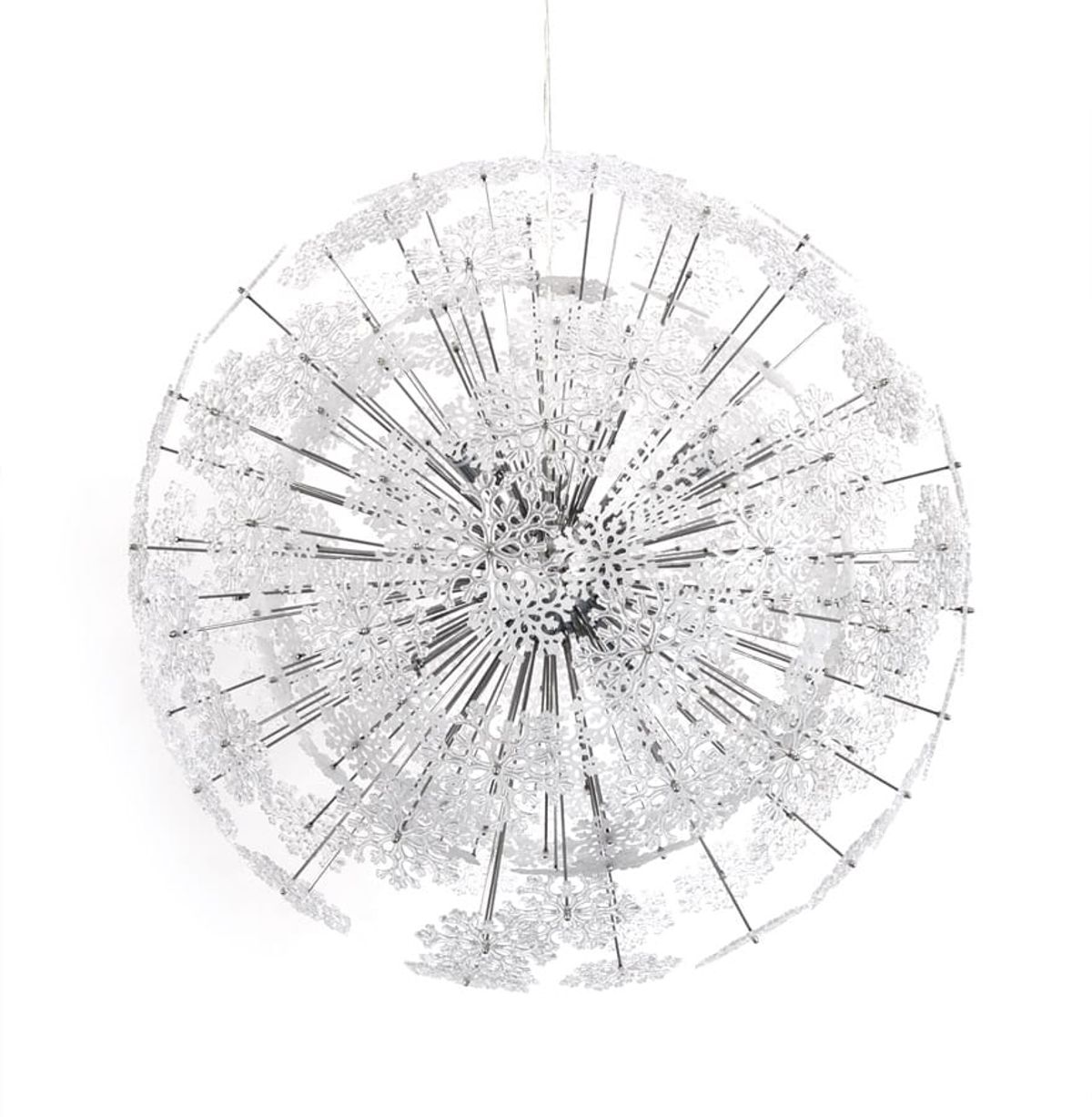 Loftslampe SNOWFLAKE Krom