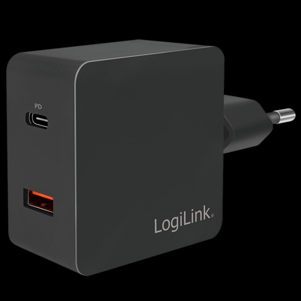 LogiLink Oplader - USB-C/USB-A - 3A/18W - Sort