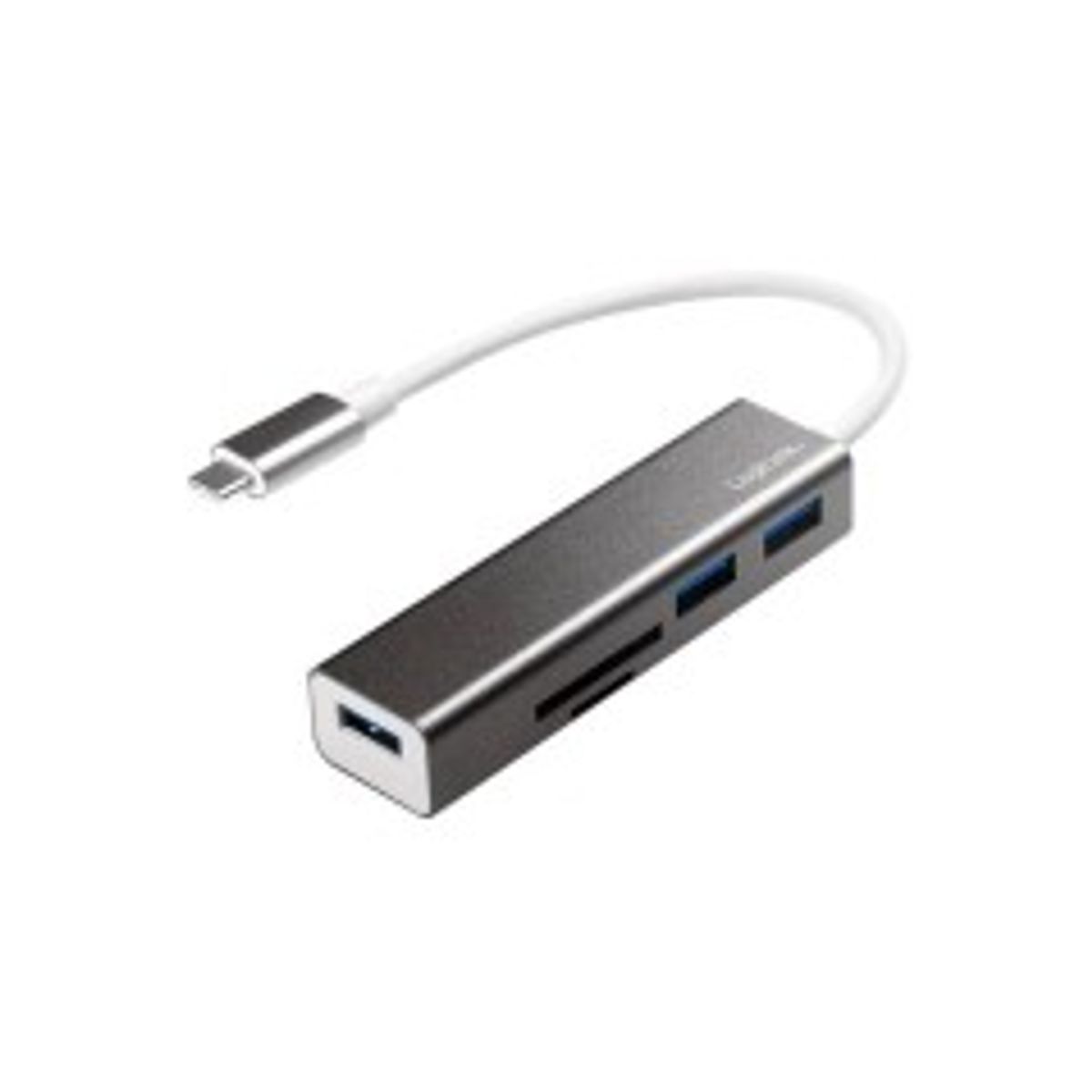 LogiLink USB-C 3-Port Hub Card Reader Hub 3 porte USB