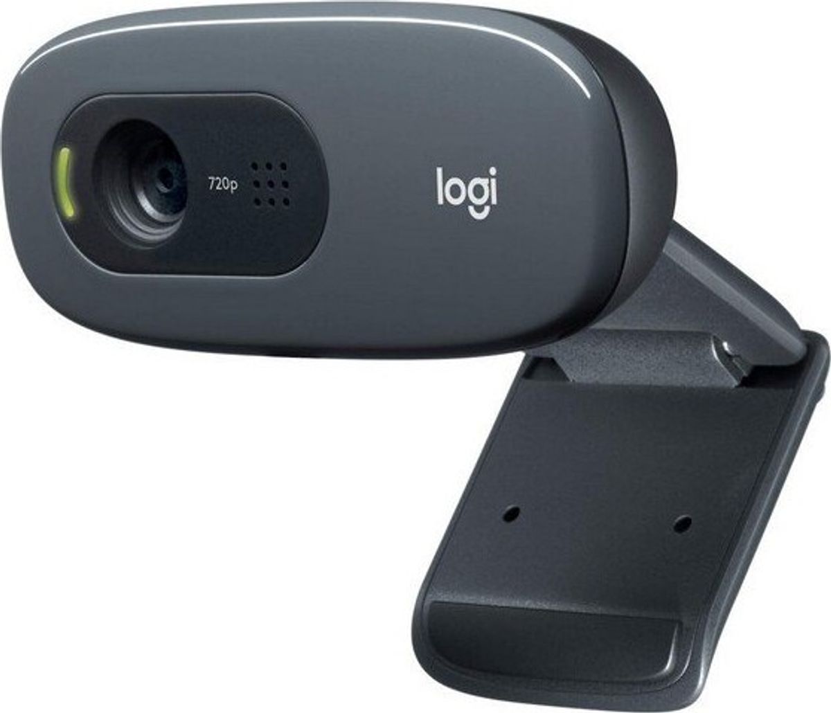 Logitech C270 - Usb Webcam Til Pc - Hd 720p 3mp - Grå