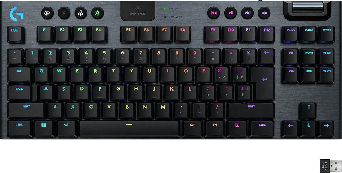 Logitech G915 Tkl Lightspeed - Trådløs Rgb Gamer Tastatur - Sort