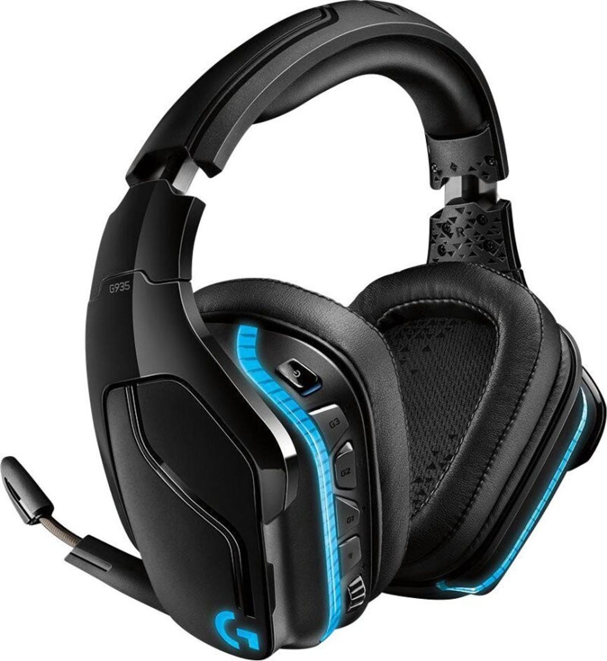 Logitech G935 - Trådløs 7.1 Over-ear Gaming Headset Med Lightsync Belysning