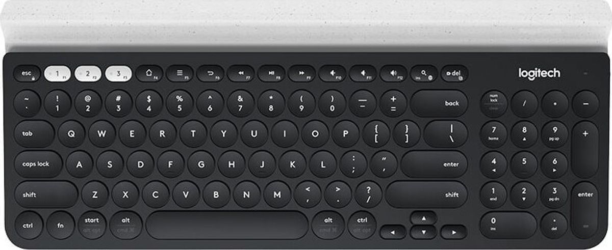 Logitech - K780 Multi-device Wireless Keyboard, Grå/hvid (nordisk)