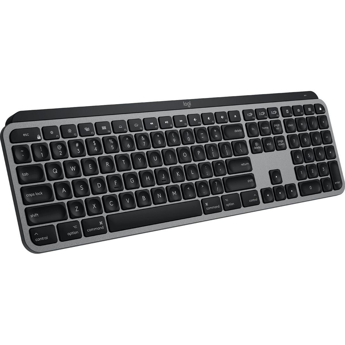 Logitech Mx Keys - Trådløst Tastatur Til Mac - Space Grey