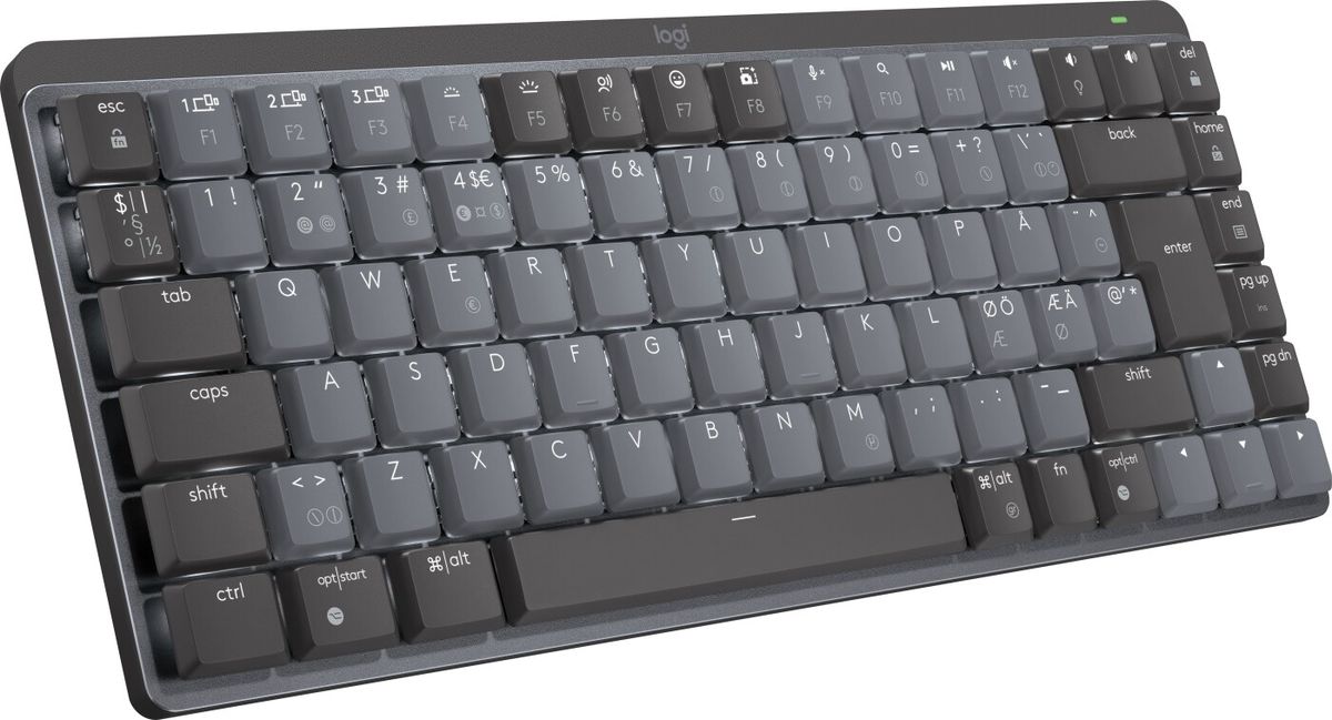 Logitech - Mx Mechanical Mini Trådløs Tastatur - Nordisk - Sort