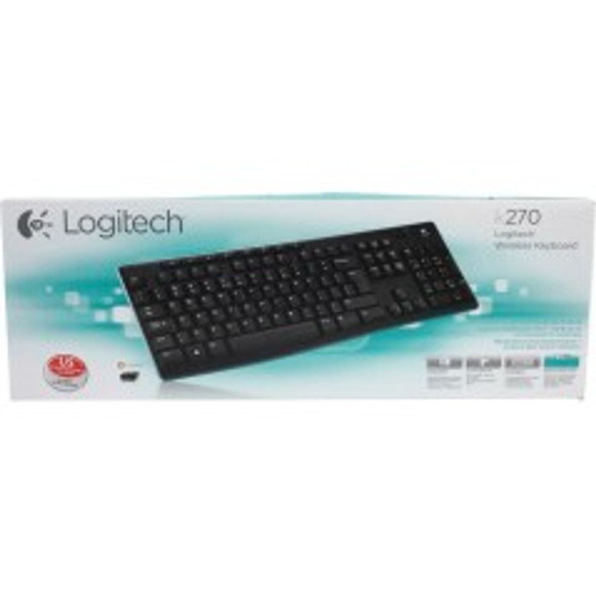 Logitech Wireless Keyboard K270 Tastatur Trådløs