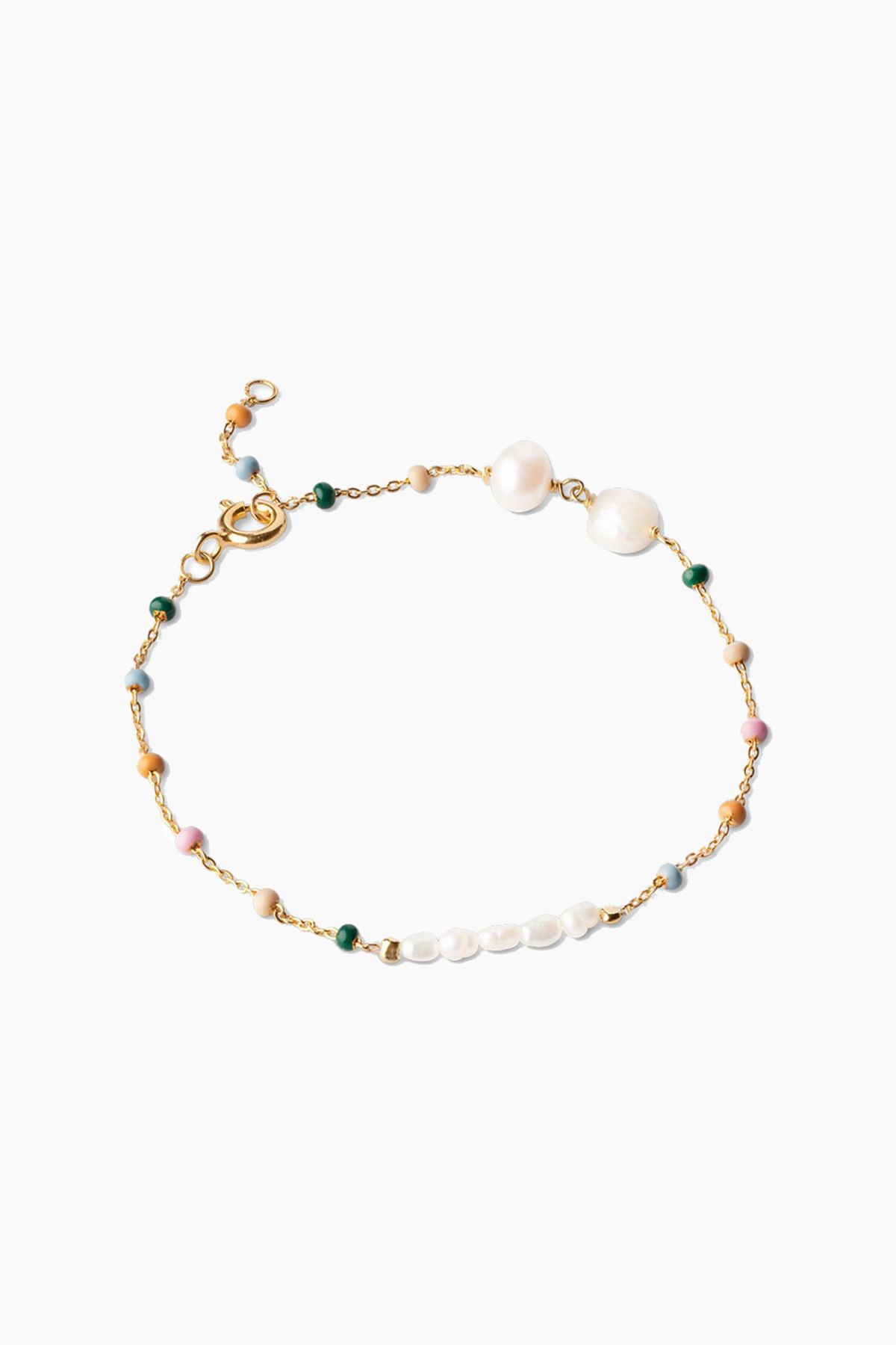 Lola Perla Bracelet - Dreamy/Pearl - Enamel - Guld One Size