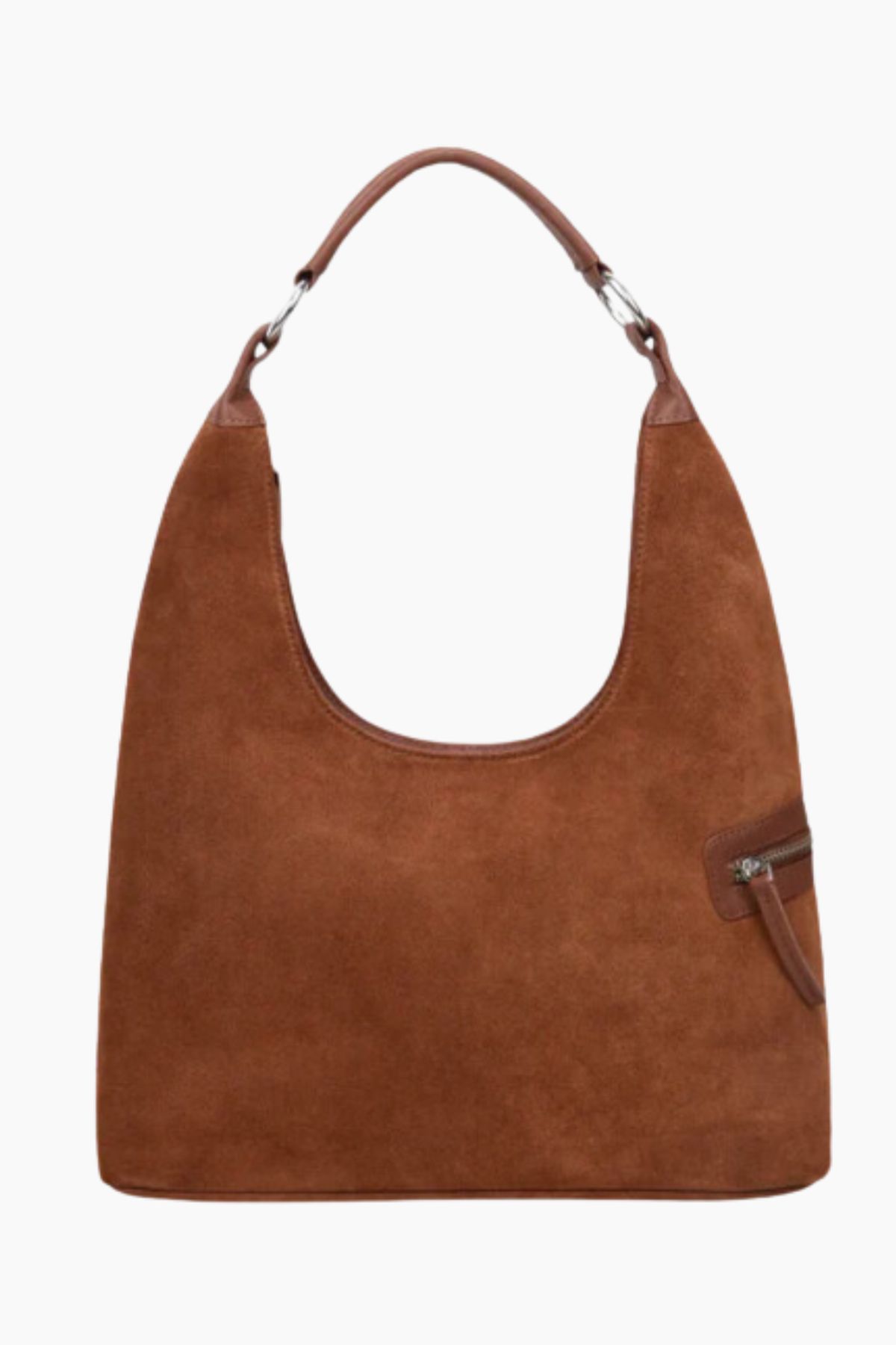 Lola Shoulder Bag - Brown Suede - Silfen Studio - Brun One Size