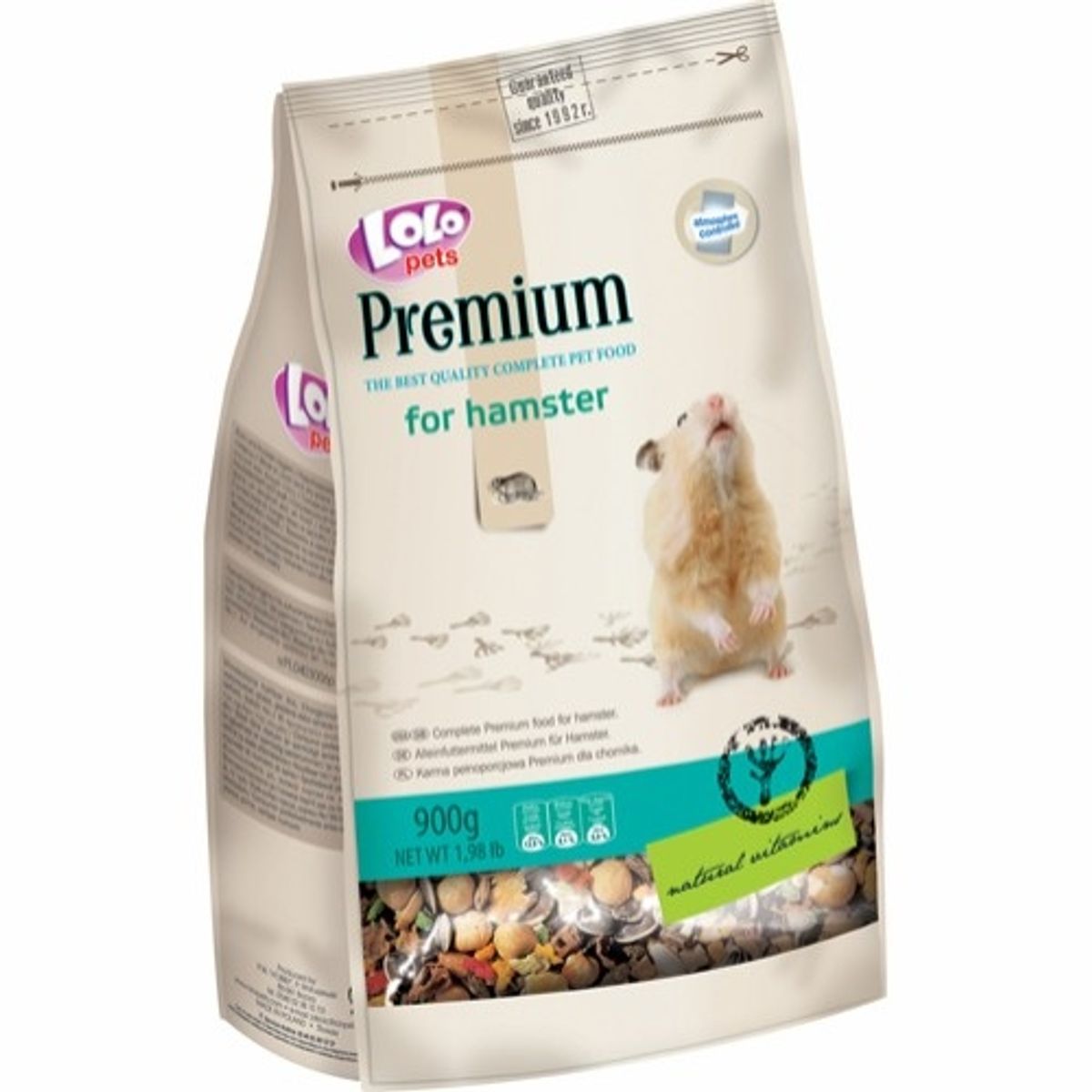 Lolo Premium. Hamsterfoder. 900g.