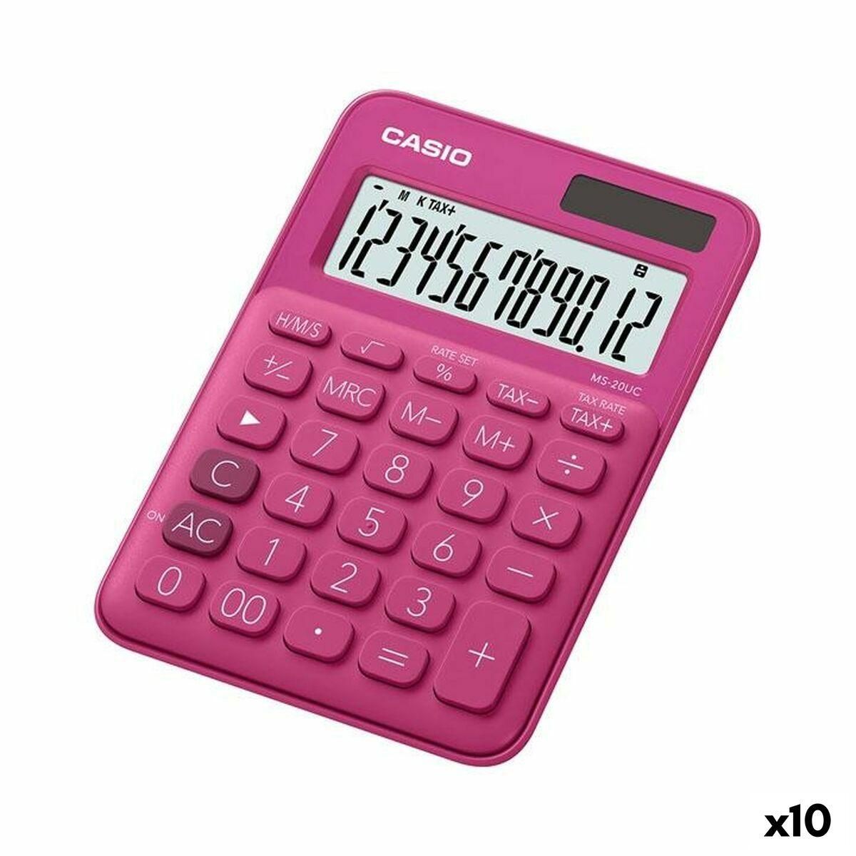 Lommeregner Casio MS-20UC Fuchsia 2,3 x 10,5 x 14,95 cm (10 enheder)