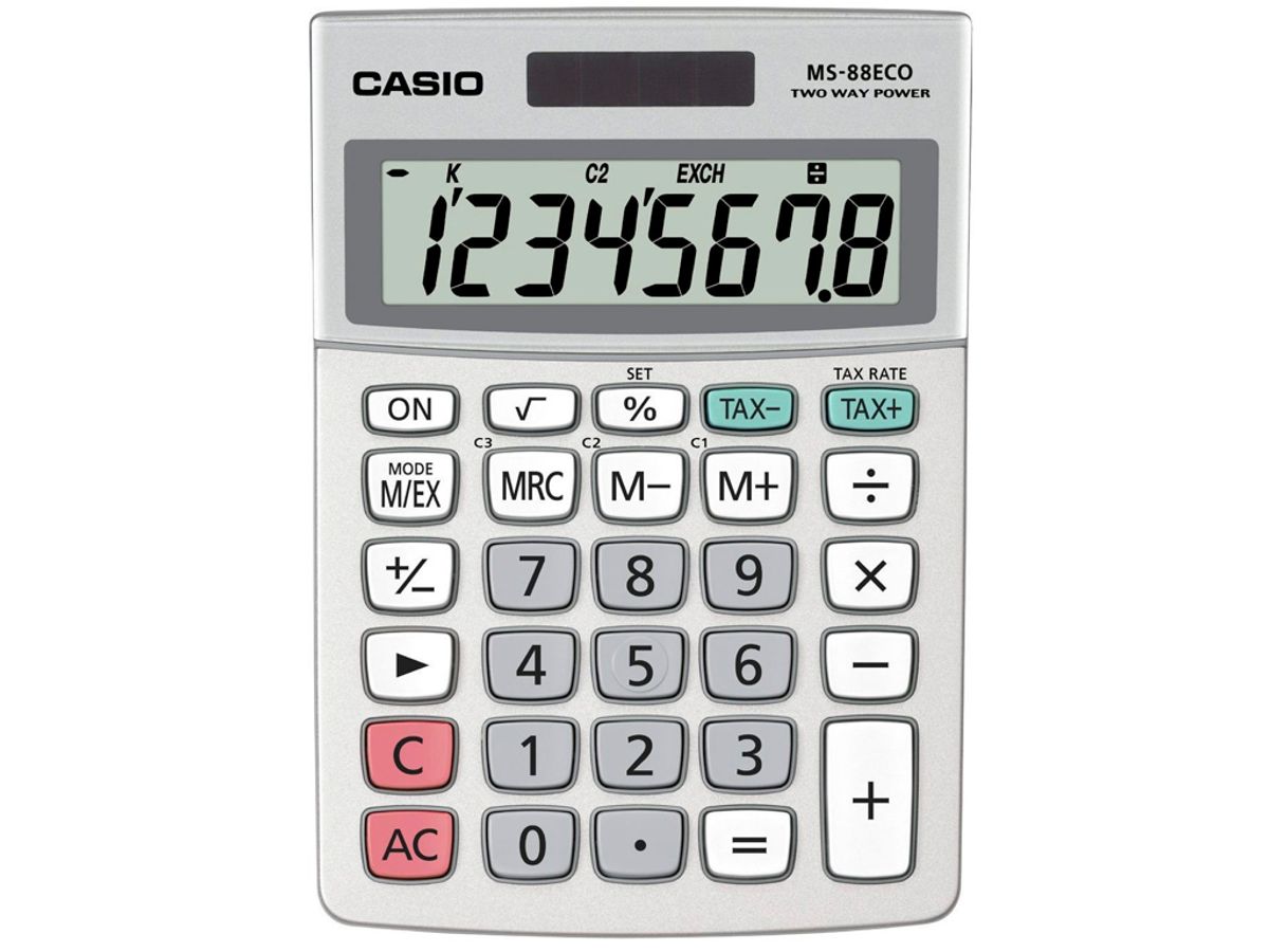 Lommeregner Casio Ms-88eco