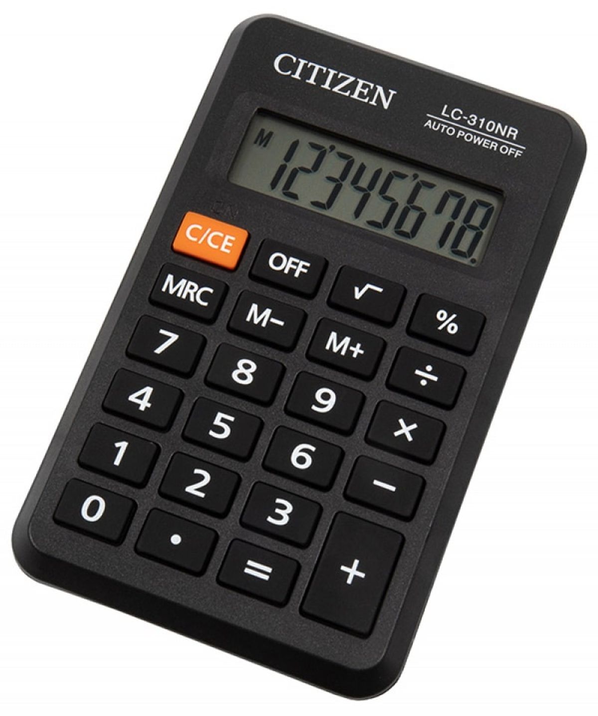 Lommeregner CITIZEN LC310NR 8-cifret display sort.