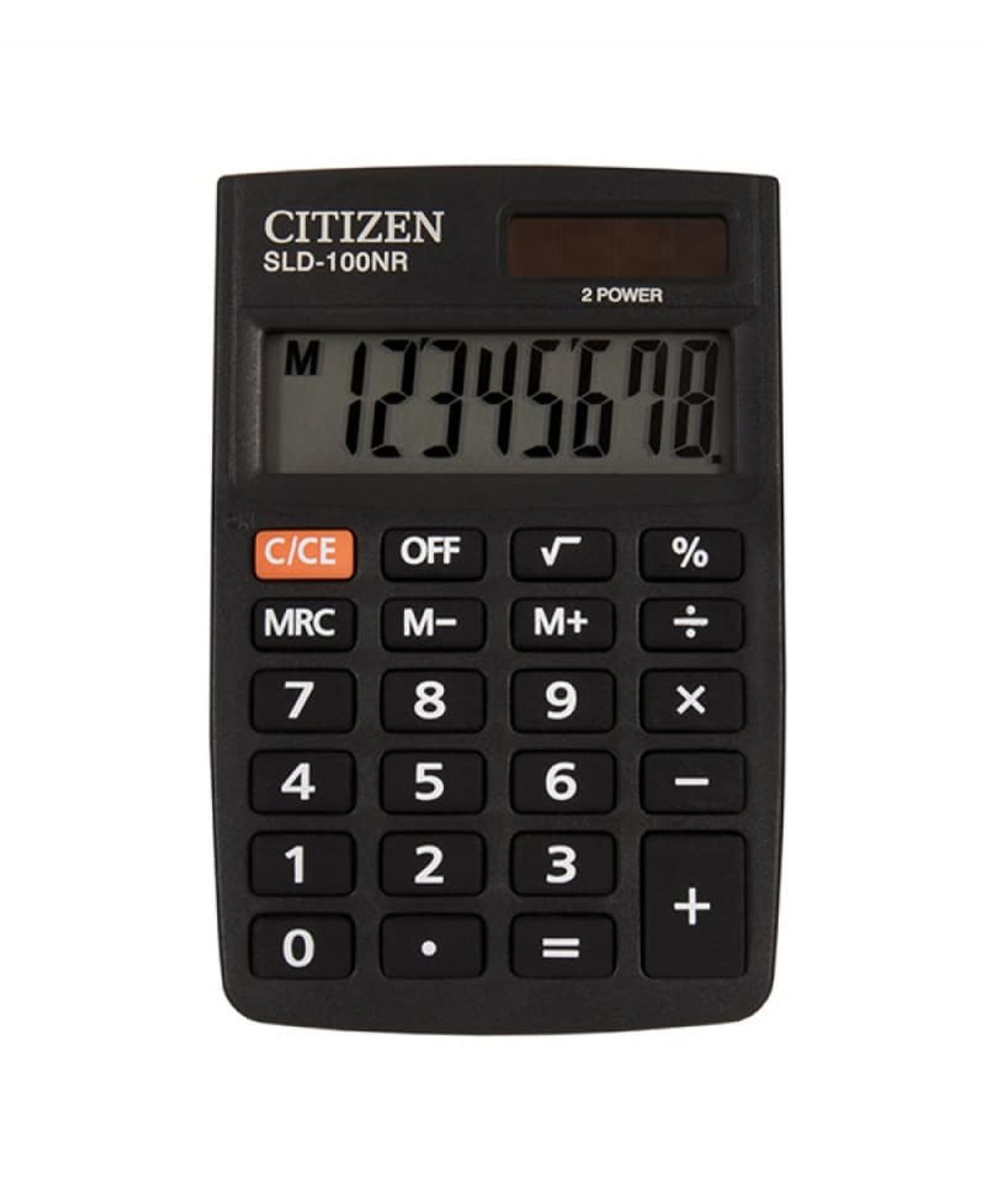 Lommeregner CITIZEN SLD-100NR 8-cifret display sort.