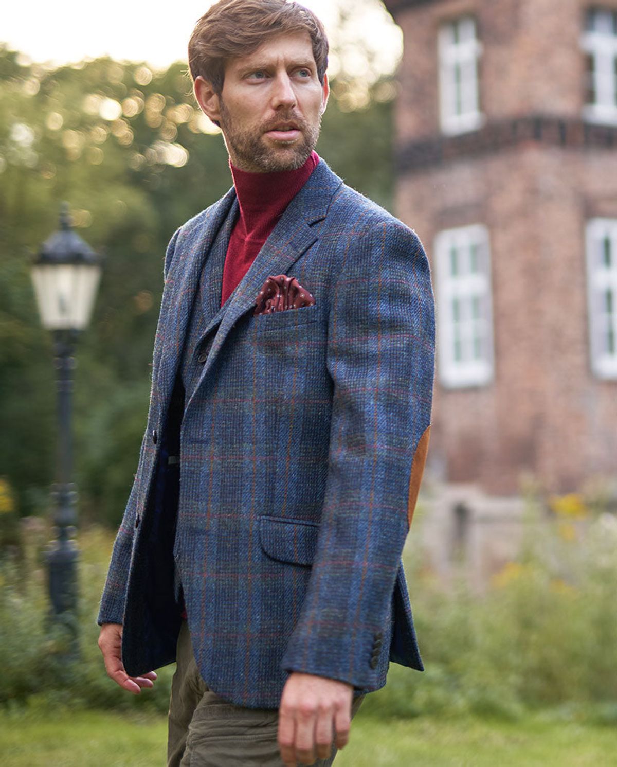 London tweed blazer, Harris Tweed, blue multi - 102 EU