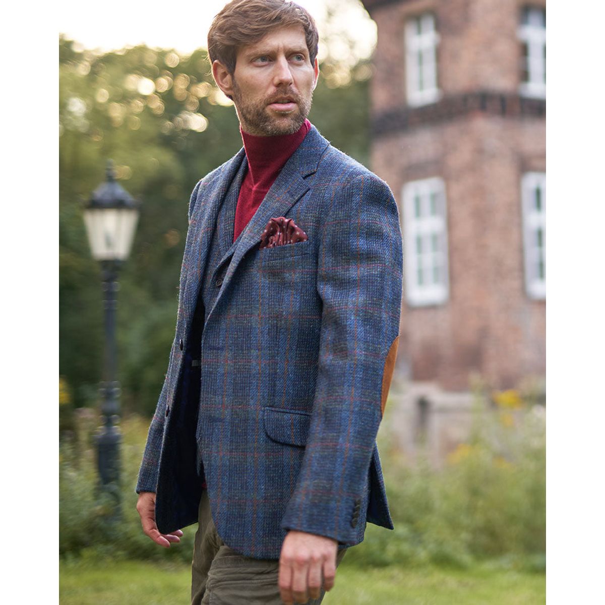 London tweed blazer, Harris Tweed, blue multi - 46 EU / XS