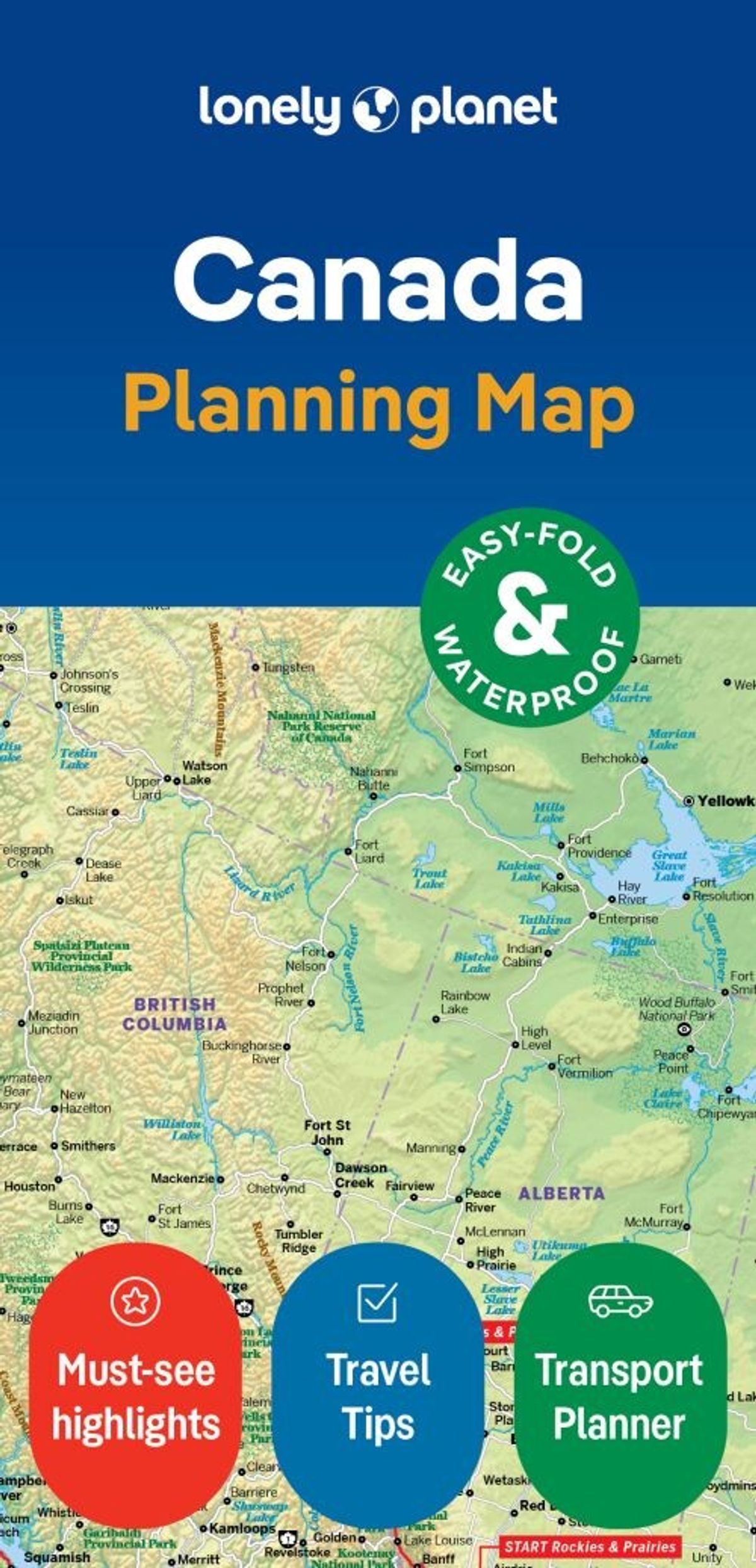 Lonely Planet Planning Map: Canada - Diverse - English Book