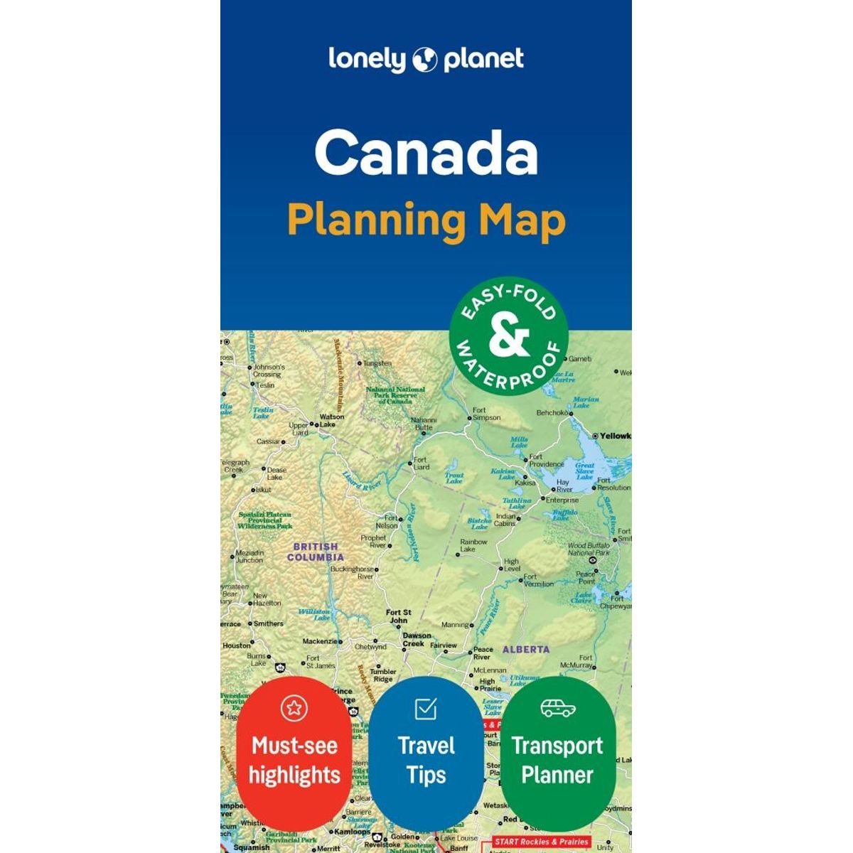 Lonely Planet Planning Map: Canada - Lonely Planet - English Book