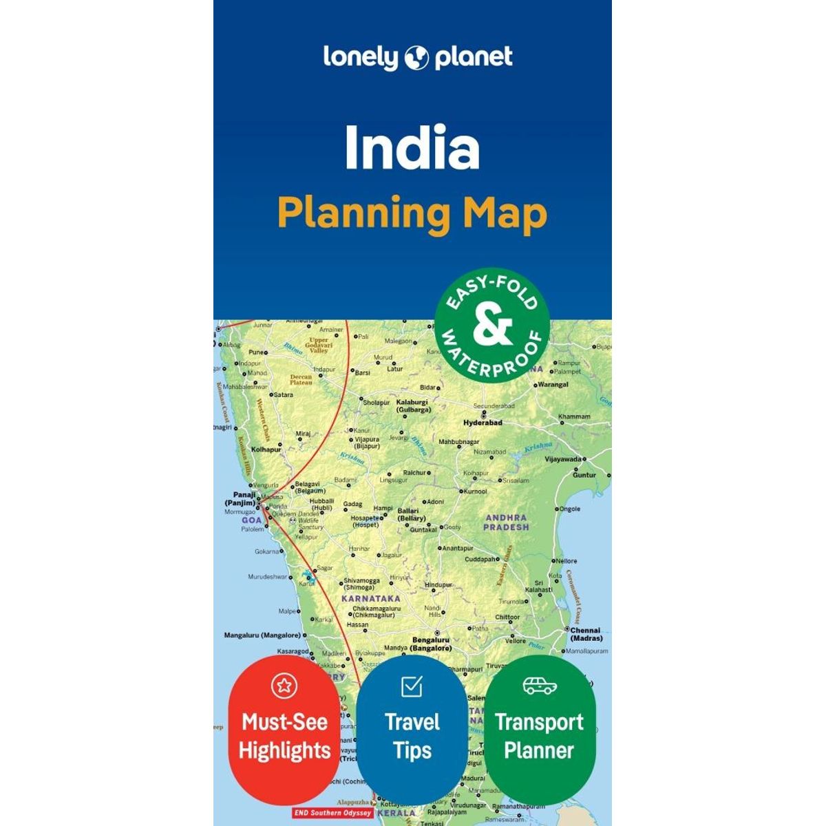 Lonely Planet Planning Map: India - Lonely Planet - English Book