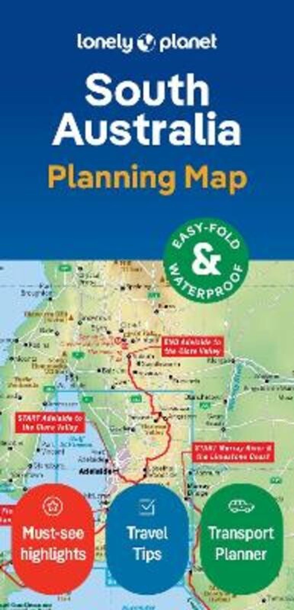 Lonely Planet Planning Map: South Australia - Diverse - English Book