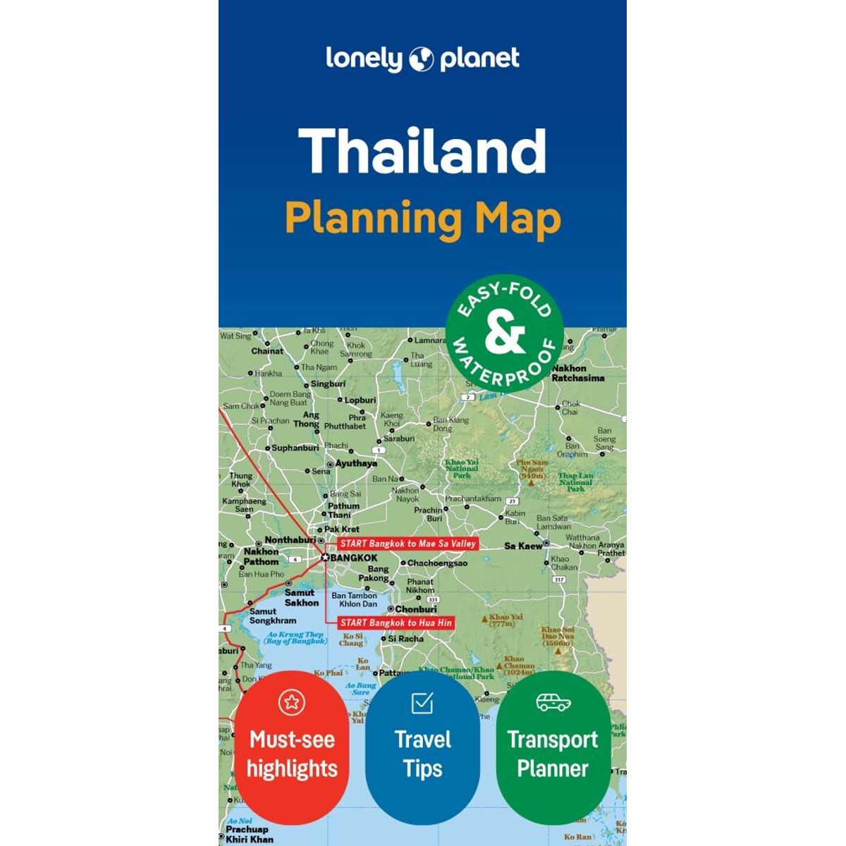 Lonely Planet Planning Map: Thailand - Lonely Planet - English Book