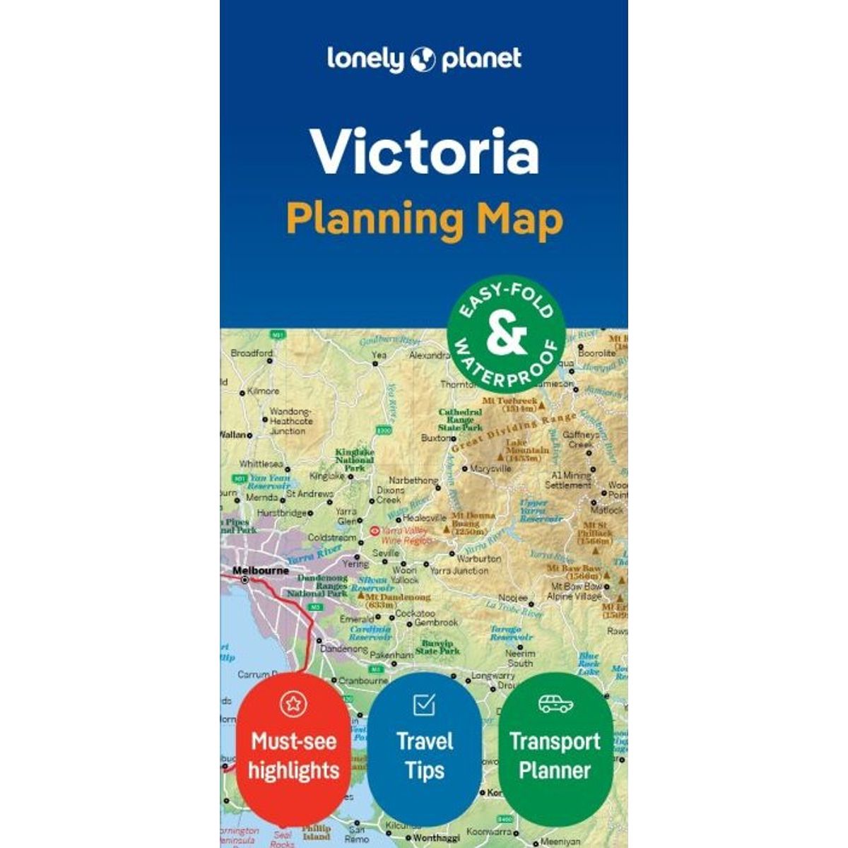 Lonely Planet Planning Map: Victoria - Lonely Planet - English Book