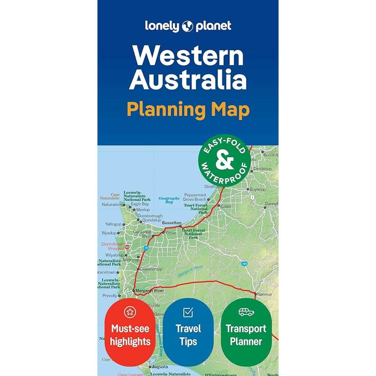 Lonely Planet Planning Map: Western Australia - Lonely Planet - English Book