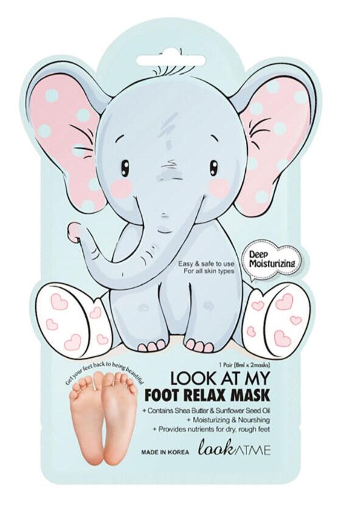 LOOK AT ME Look at My Foot Relax Mask, 1 sæt