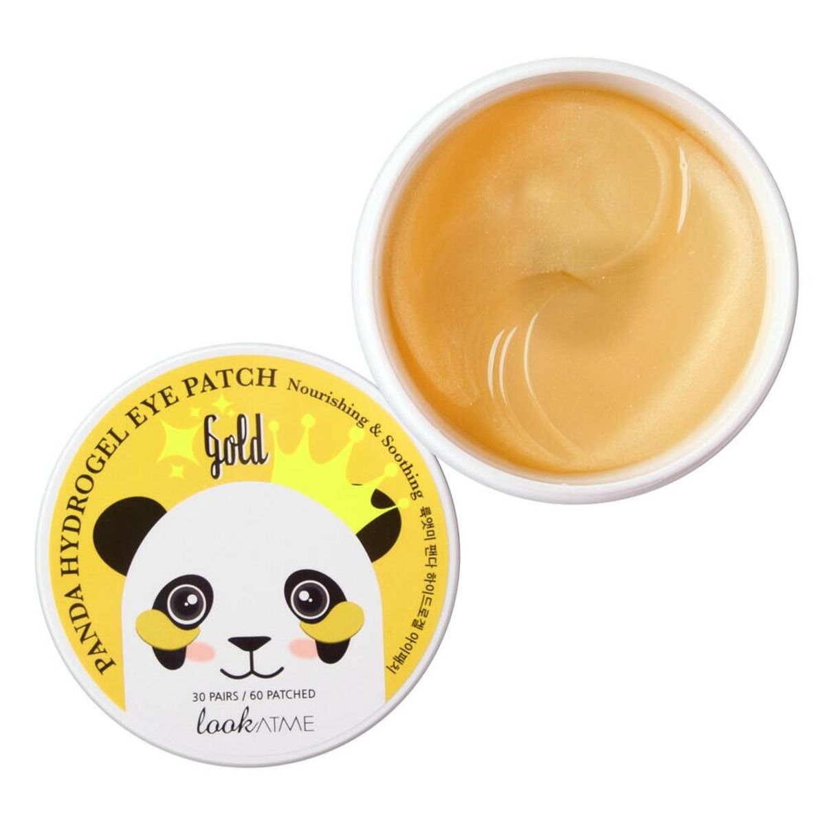 LOOK AT ME Panda Hydrogel Eye Patch Gold, 60stk.