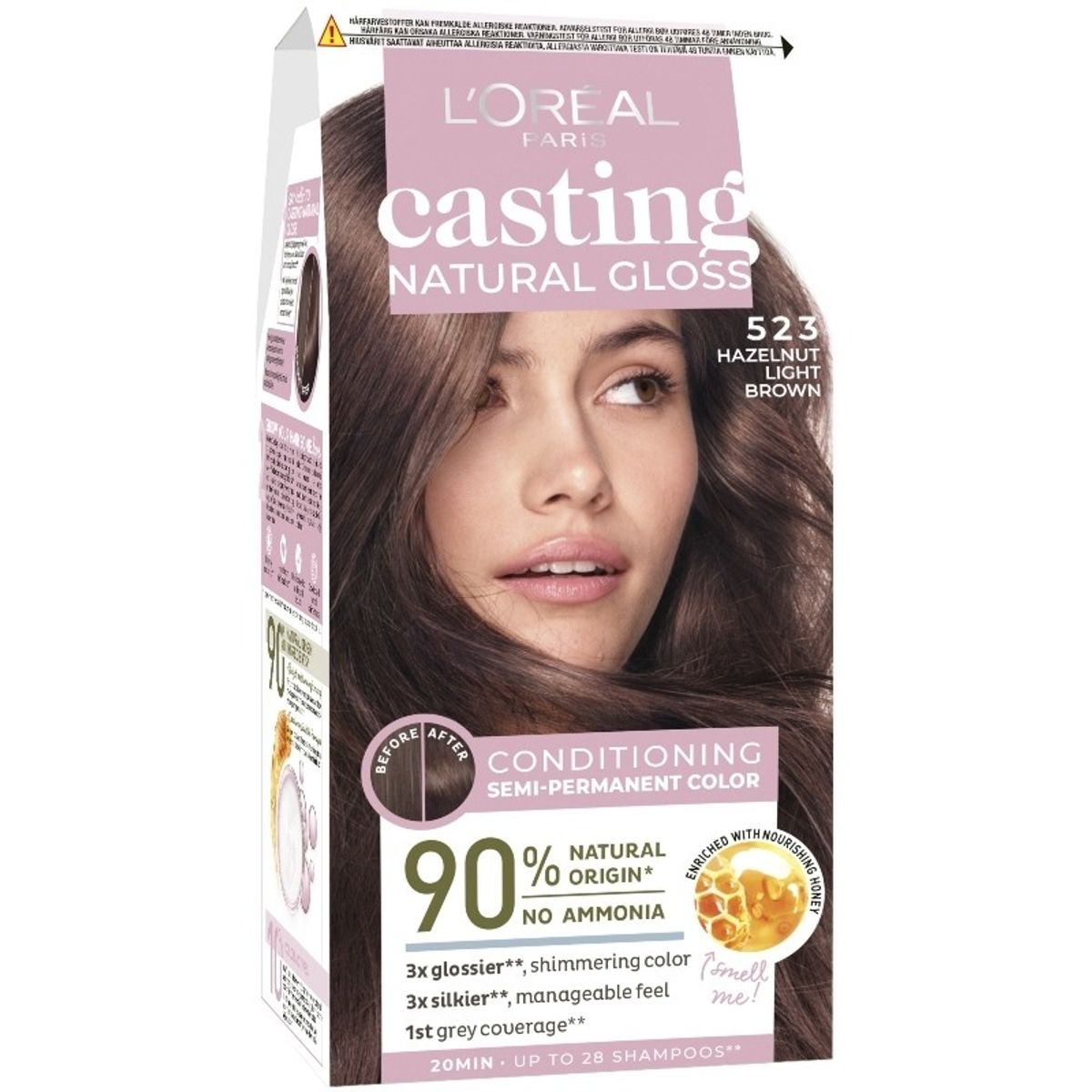 L'Oreal Paris Casting Natural Gloss - 523 Hazelnut Light Brown