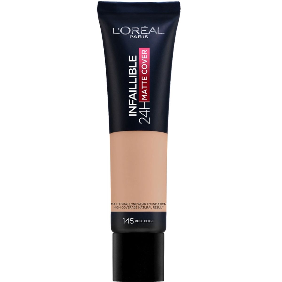 L'Oreal Paris Cosmetics Infaillible 24H Matte Cover Foundation SPF 16 - 30 ml - 145 Rose Beige