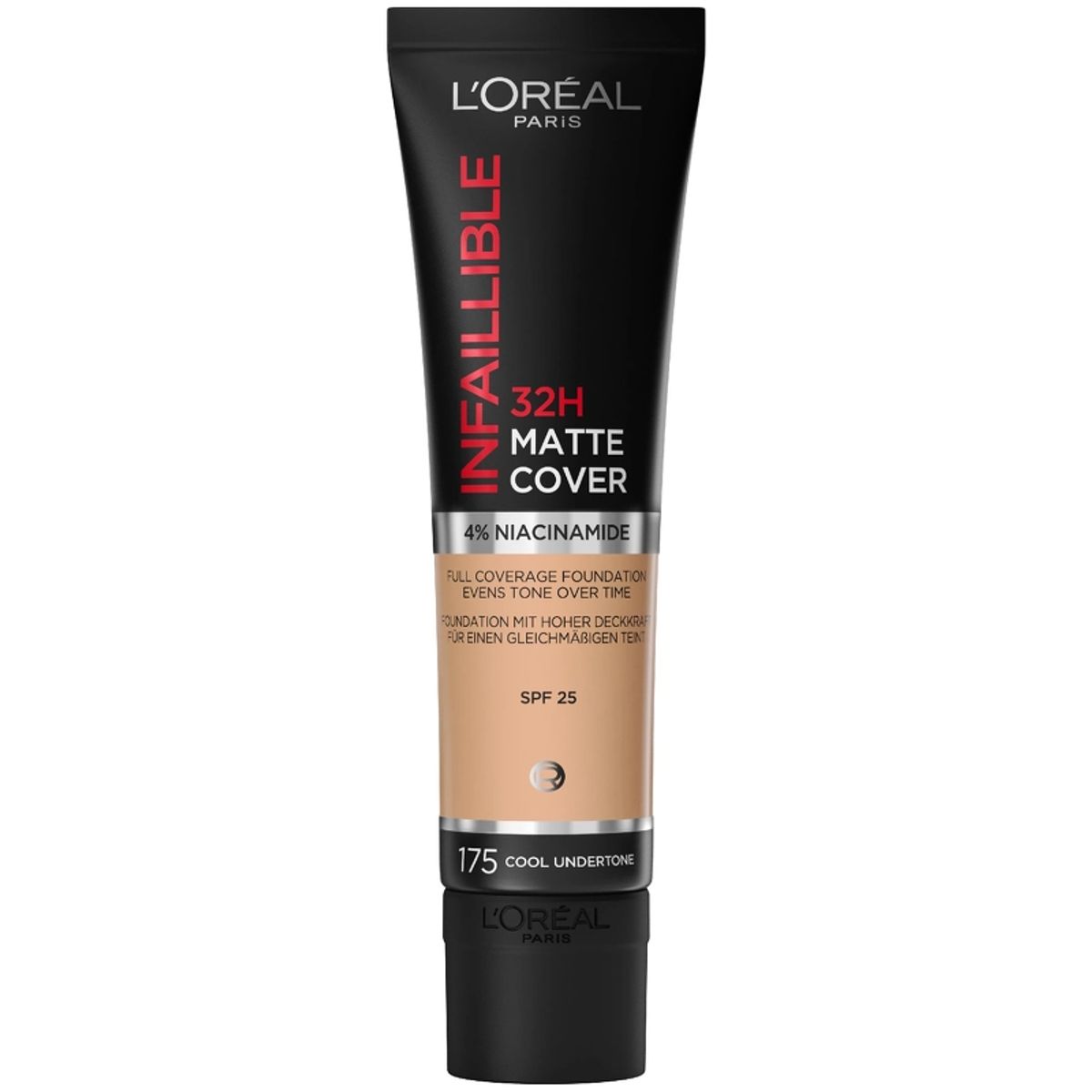 L'Oreal Paris Cosmetics Infaillible 32H Matte Cover Foundation SPF 25 - 30 ml - 175 Cool Undertone