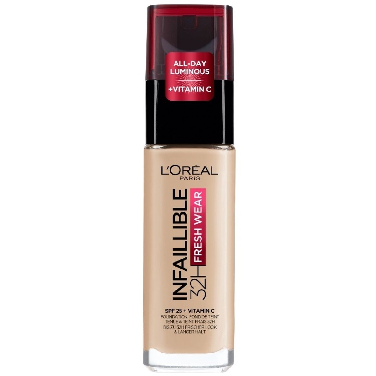 L'Oreal Paris Cosmetics Infaillible Fresh Wear 32H Liquid Foundation 30 ml - 130 True Beige