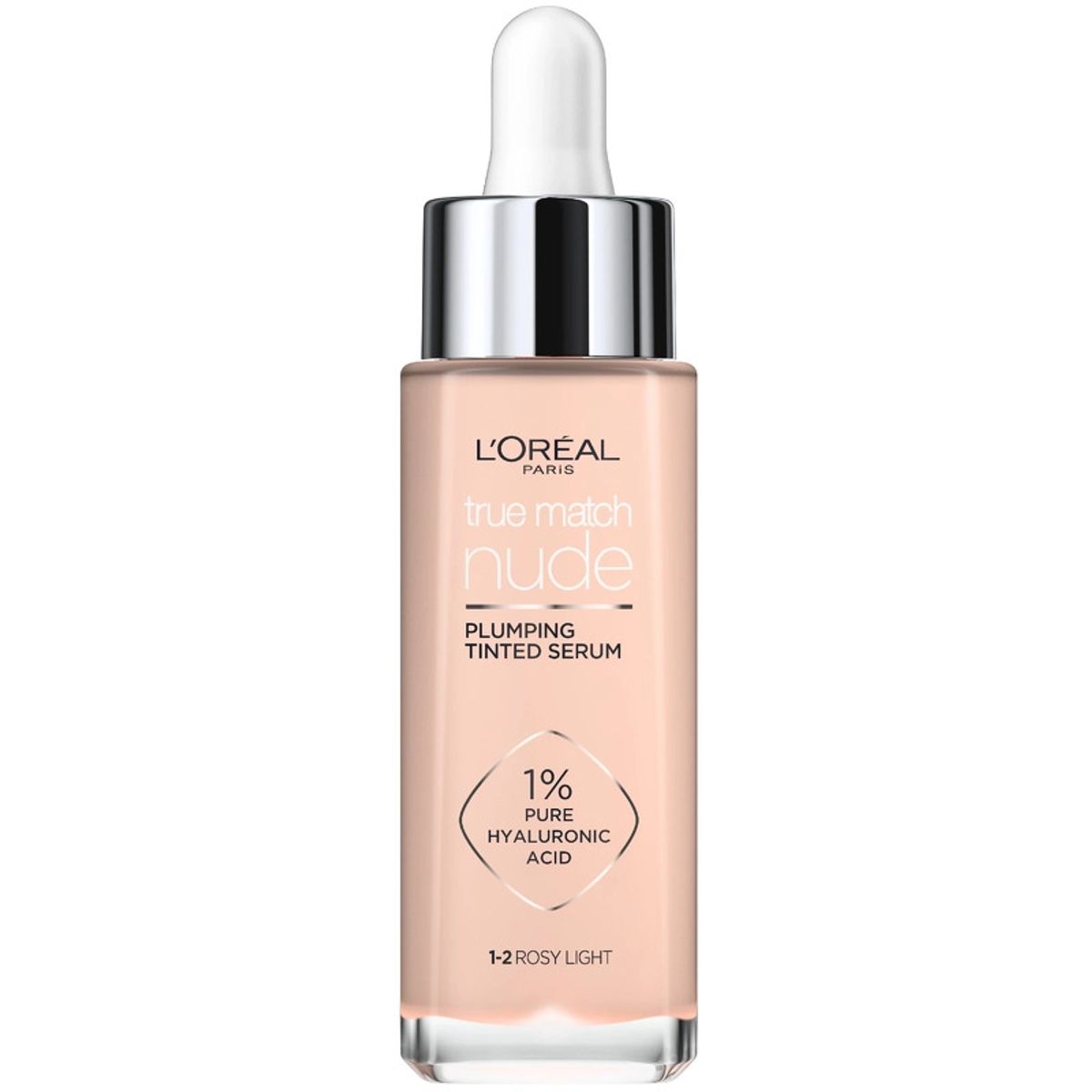 L'Oreal Paris Cosmetics True Match Nude Plumping Tinted Serum 30 ml - No. 1-2 Rosy Light