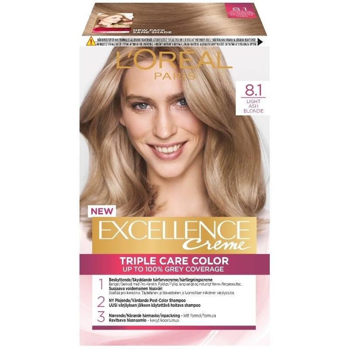 L'Oreal Paris Excellence 8.1 Lysblond Ask