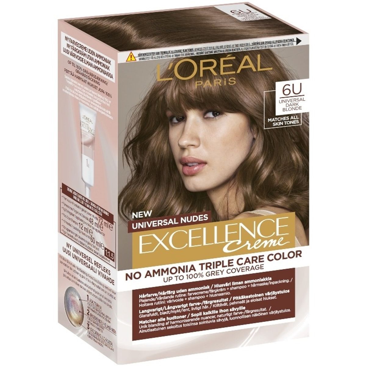 L'Oreal Paris Excellence Universal Nudes 192 ml - 6U Dark Blonde