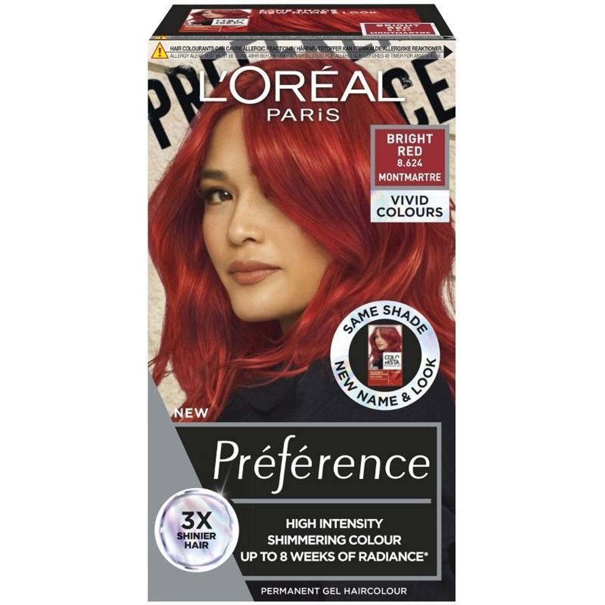 L'Oreal Paris Preference Vivid Colors - 8.624 Bright Red