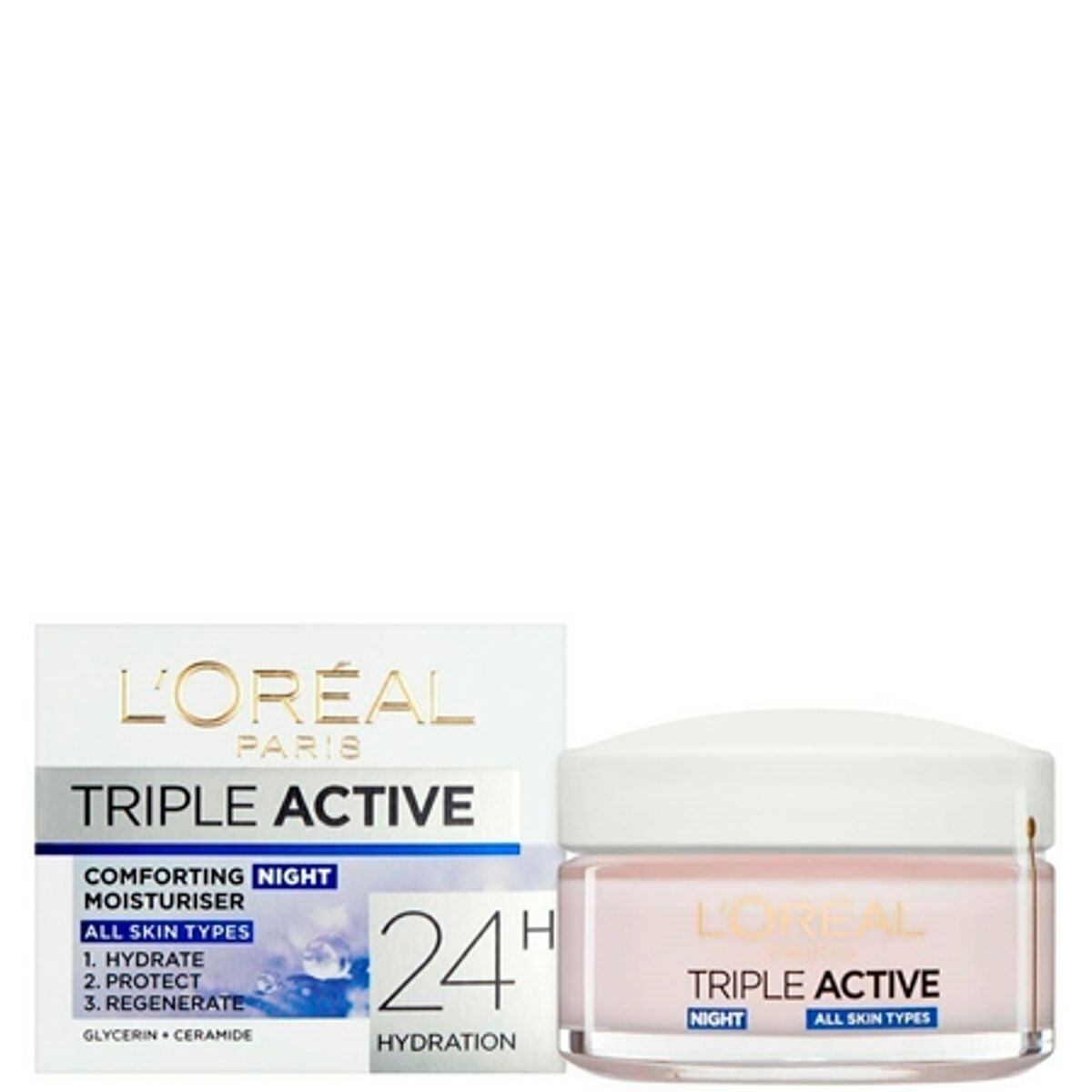 L'Oreal Triple Active Comforting Natcreme - 50ML