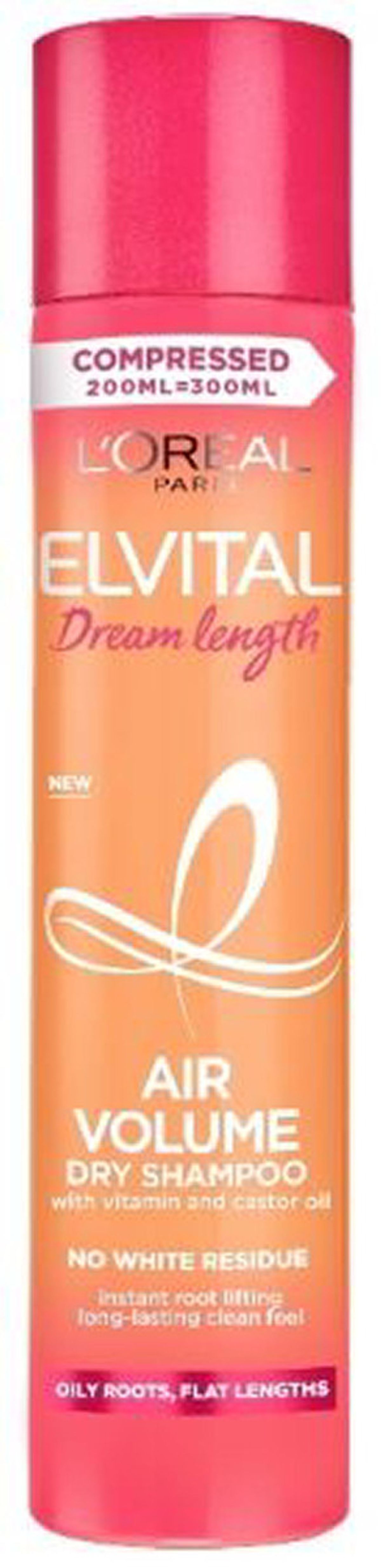 L'oréal paris elvive dream lengths air volume dry shampoo with vitamins and castor oil 200ml