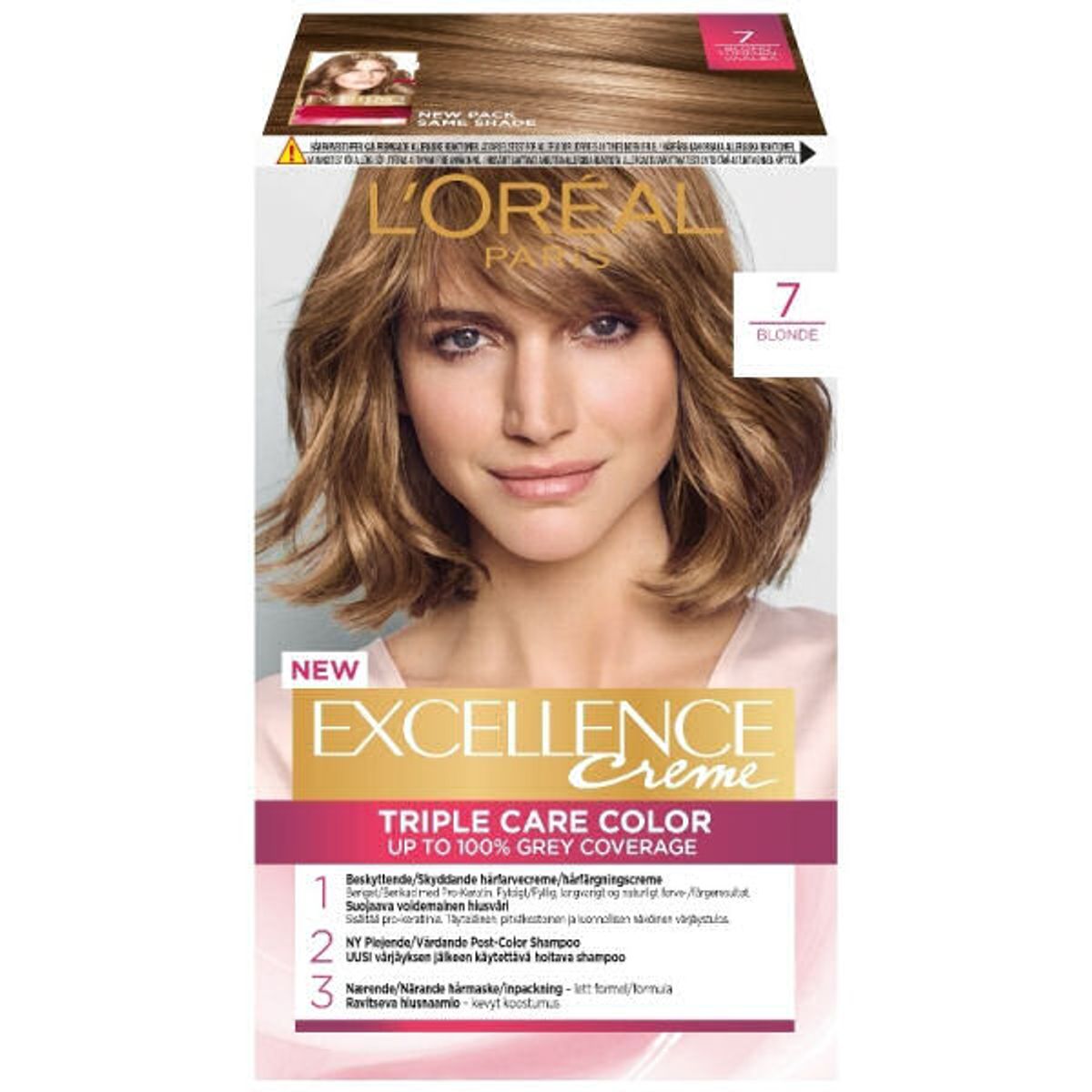 L'oréal paris excellence cream triple care color 7 blonde