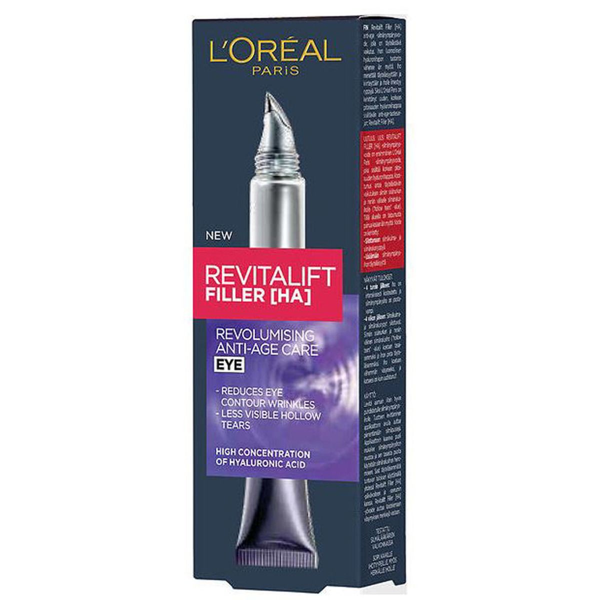 L'oréal paris revitalift filler HA revolumising anti-age care eye 15ml