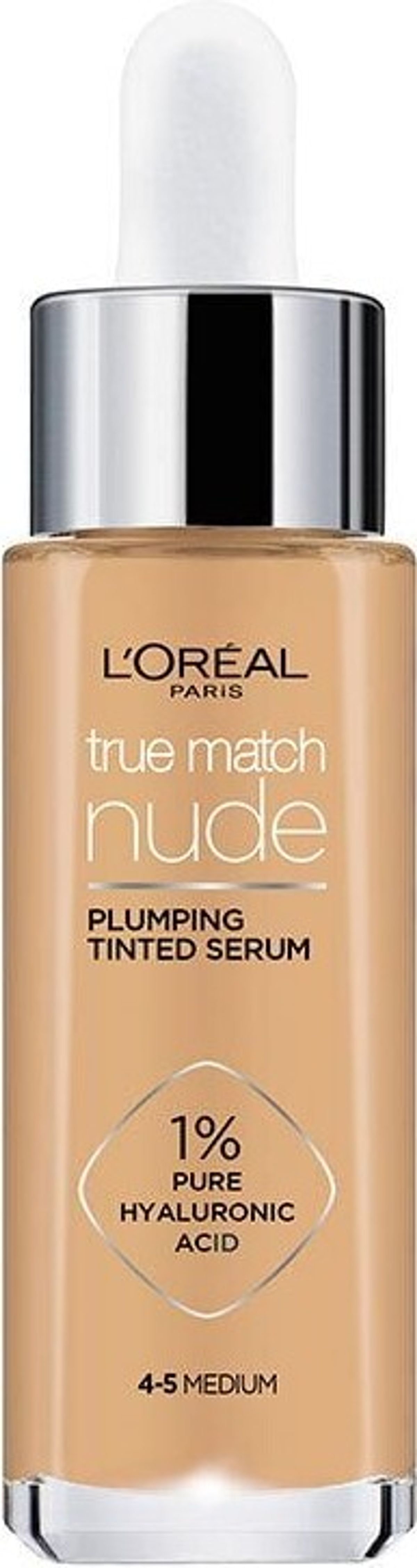 L'oréal - True Match Nude Plumping Tinted Serum - 4-5 Medium