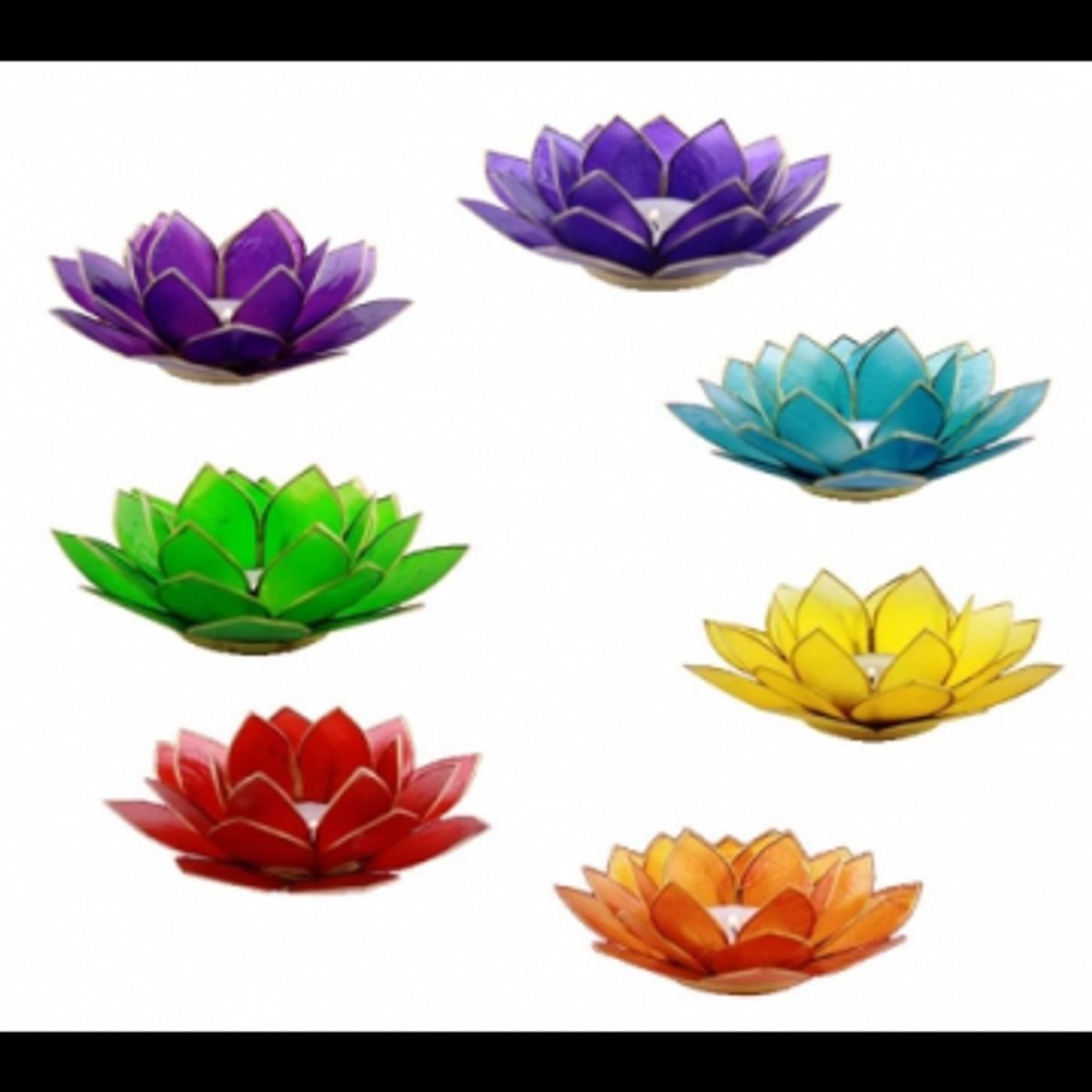 Lotus Chakra Lysestager Guld - Chakra - lys & lysestager - GodKarmaShop