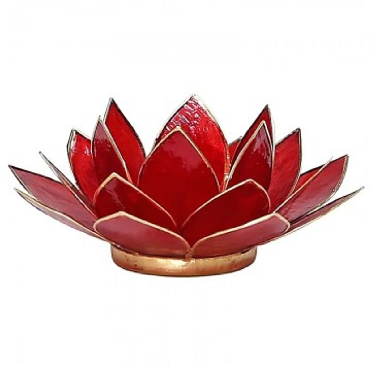 Lotus lysestage - Rød - Lotus Lysestager - GodKarmaShop