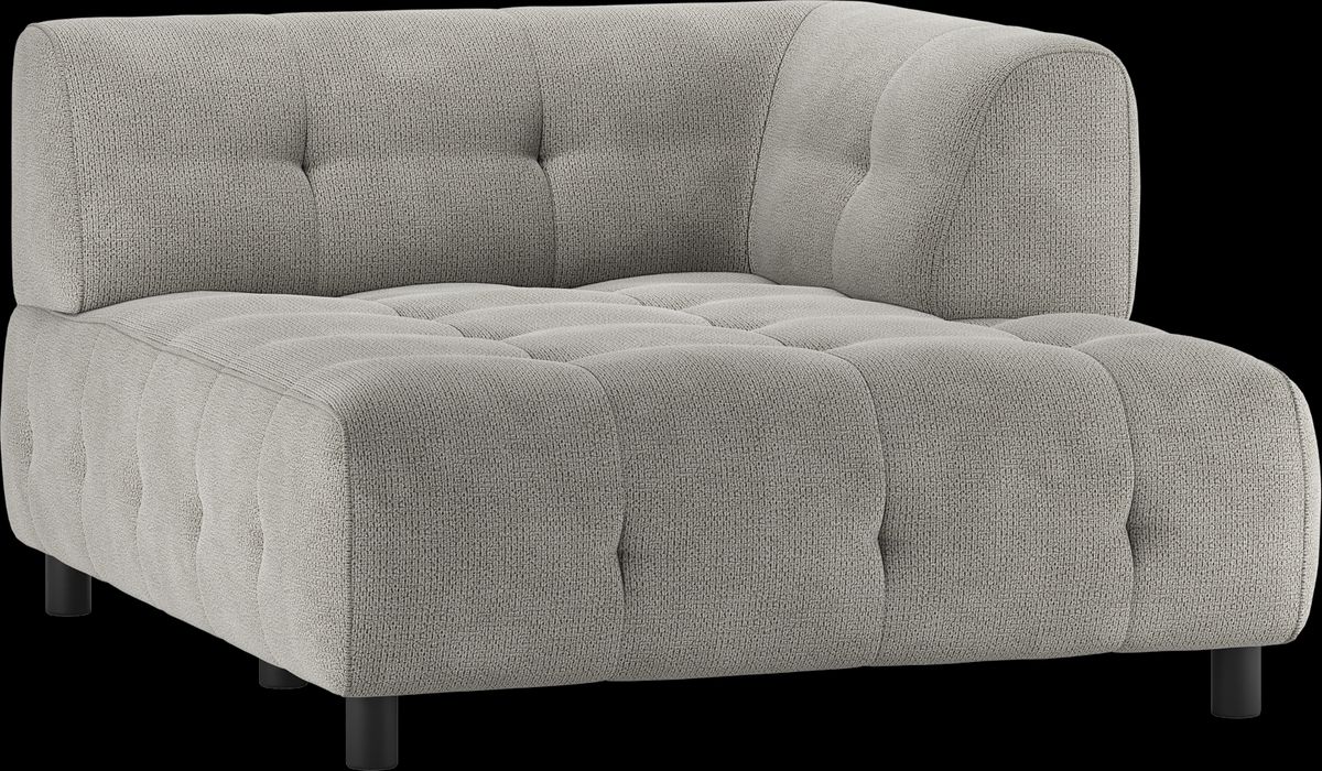 Louis Modulære sofa 1,5 chaiselong med arm højre, chenille lysegrøn H73x140x122 cm