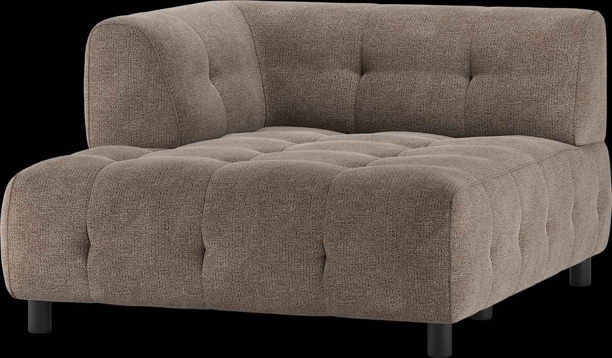 Louis Modulære sofa 1,5 chaiselong med arm venstre, chenille kaffe H73x140x122 cm